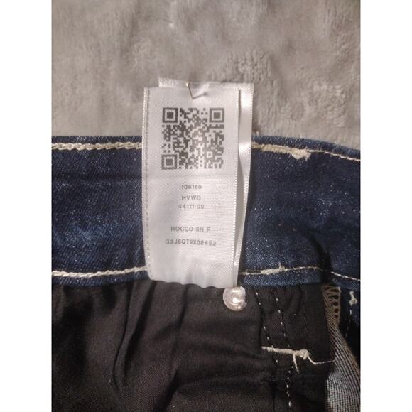 True Religion Rocco Relaxed Skinny Jeans Flap Pocket 32x32 - Picture 10 of 12